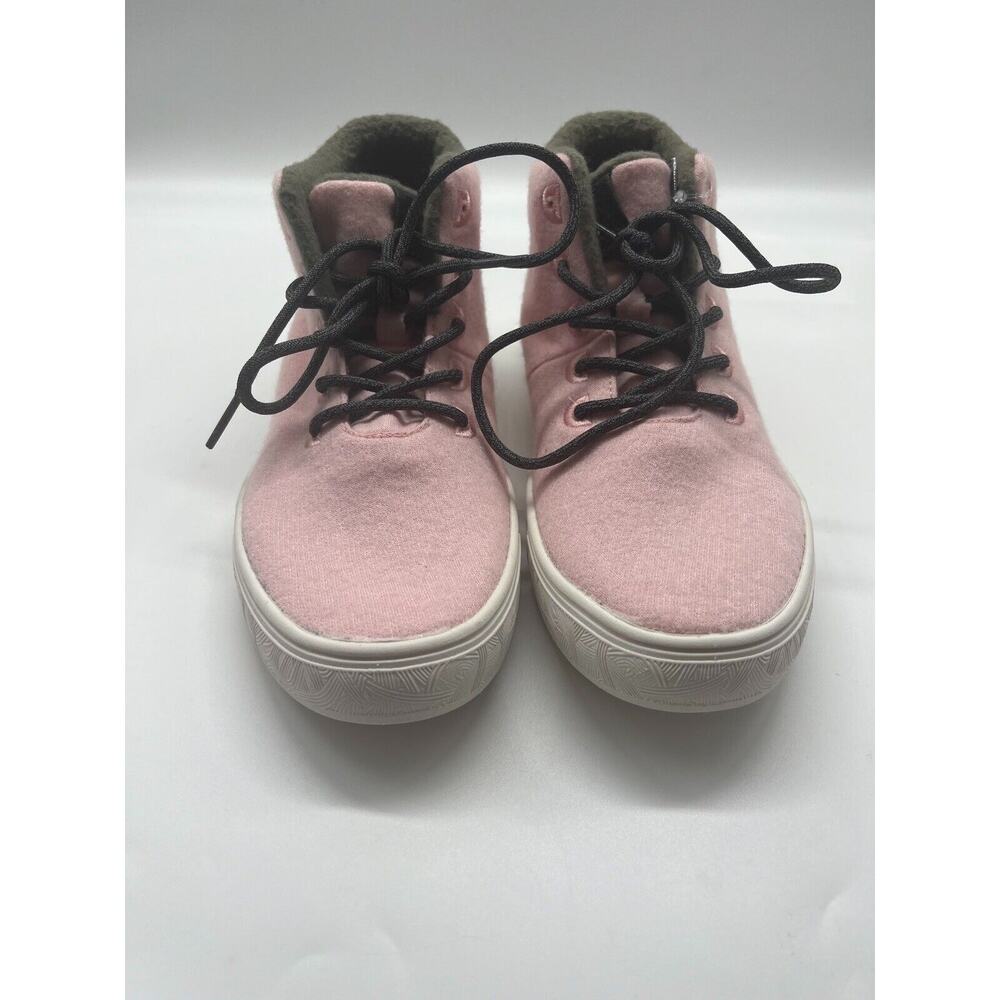 YY Nation Alto Wool High Top Rose Quartz Pink Lace Up Sneakers Women’s 6.5 - Picture 2 of 9